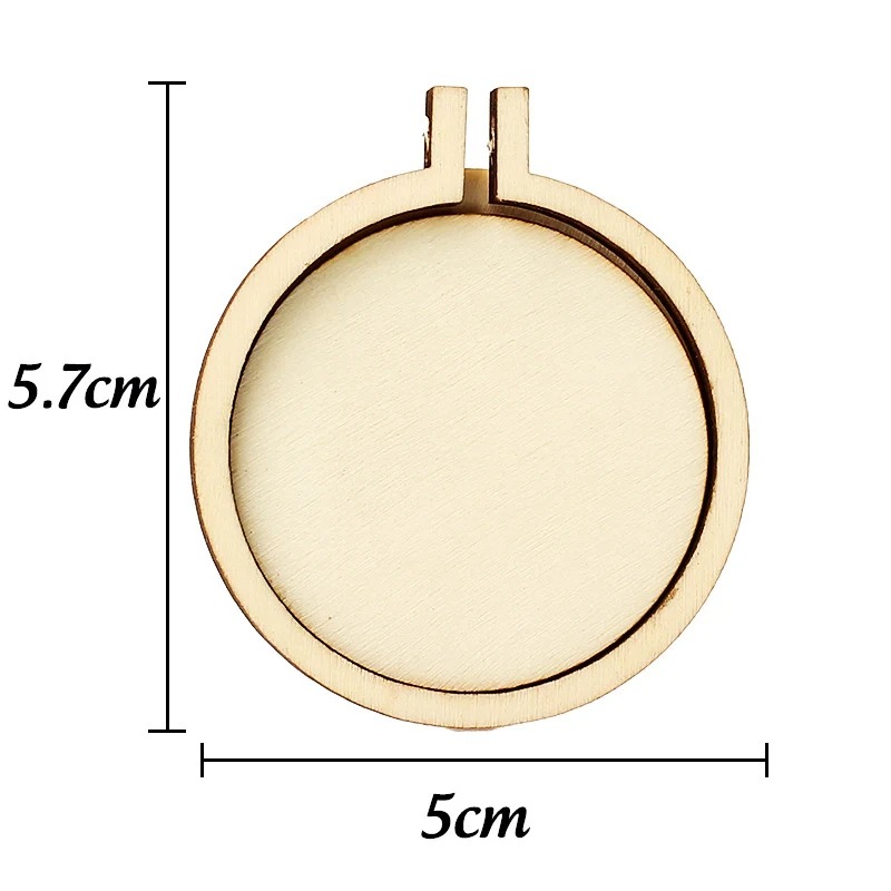Wood Ring Blank - 1/3/5 adet ahşap nakış kasnağı halka