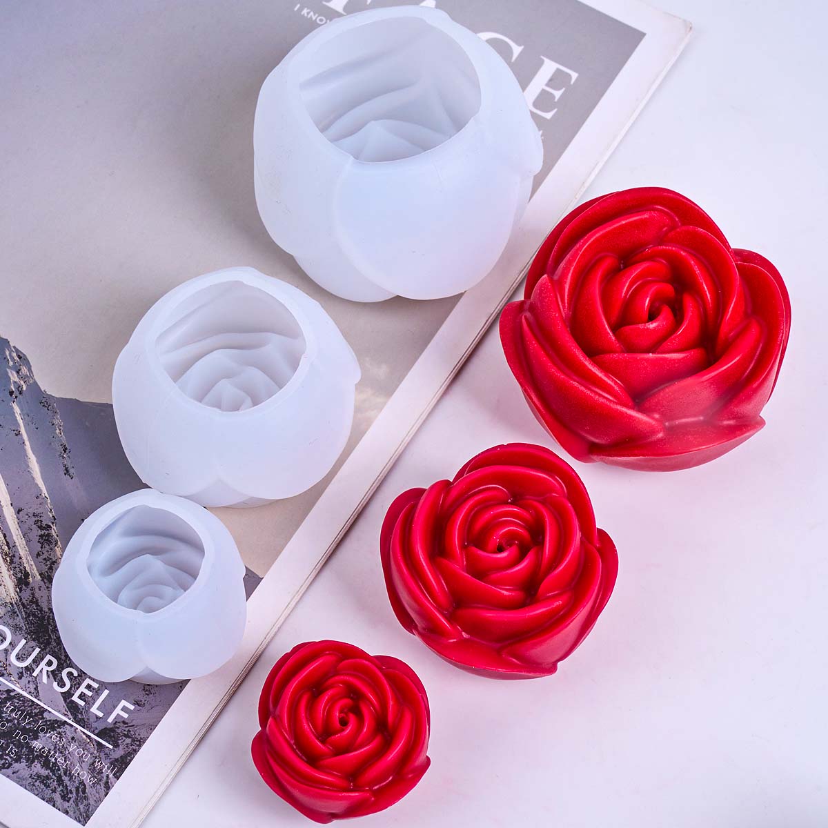 3D Çiçek Şekli Silikon Mum Kal - Resin Craft Ideas incelemesi ve fiyatı
